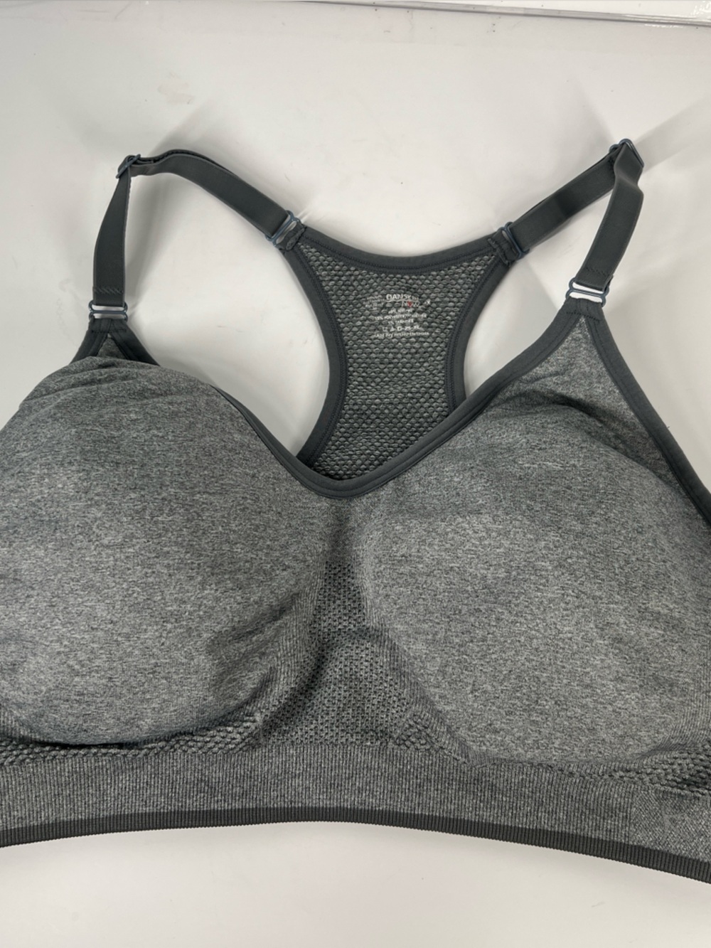 DANSKIN Plus Size 2x Gray Sport Bra